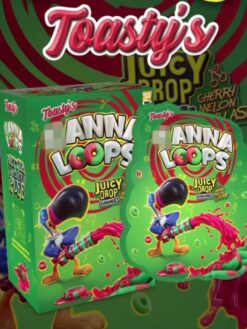 CANNA LOOPS JUICY DROP GUMMIES: CHERRY MELON BLAST