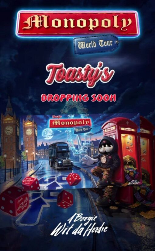 TOASTYS MONOPOLY WORLD TOUR