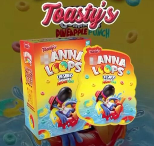 CANNA LOOPS LIFESAVERS GUMMIES : PINEAPPLE PUNCH