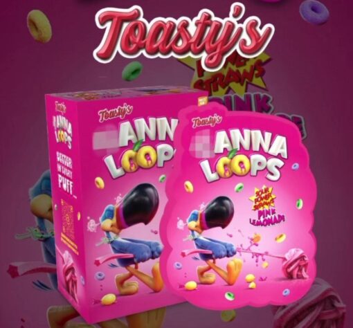 Canna Loops Sour Power Straws: Pink Lemonade