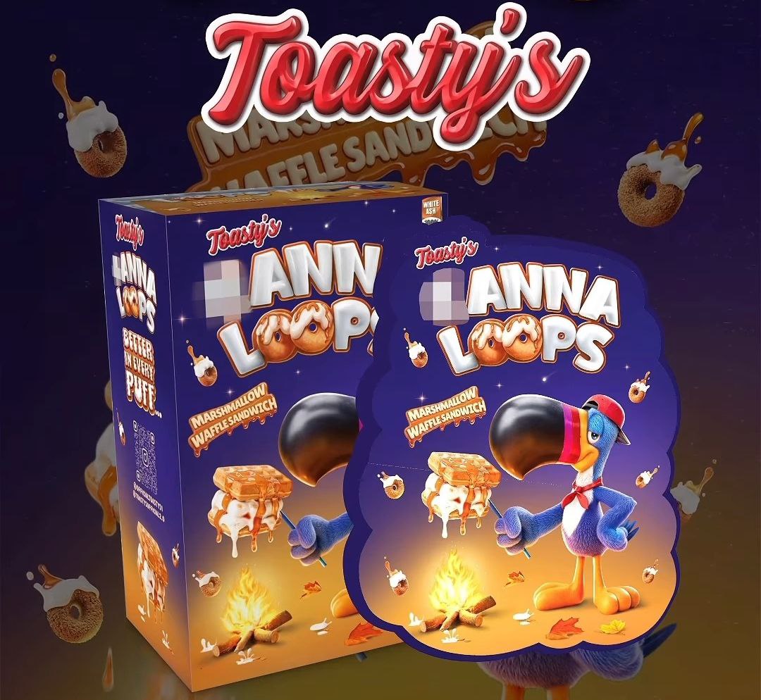 CANNA LOOPS MARSHMALLOW WAFFLE SANDWICH CANNA LOOPS MARSHMALLOW WAFFLE SANDWICH