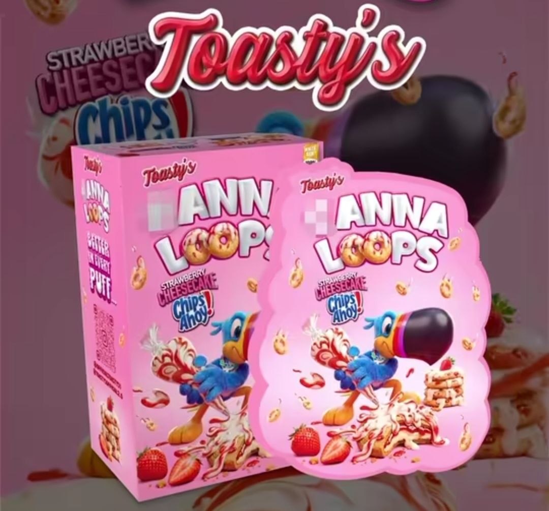 CANNA LOOPS STRAWBERRY CHEESECAKE CHIPS AHOY CANNA LOOPS STRAWBERRY CHEESECAKE CHIPS AHOY